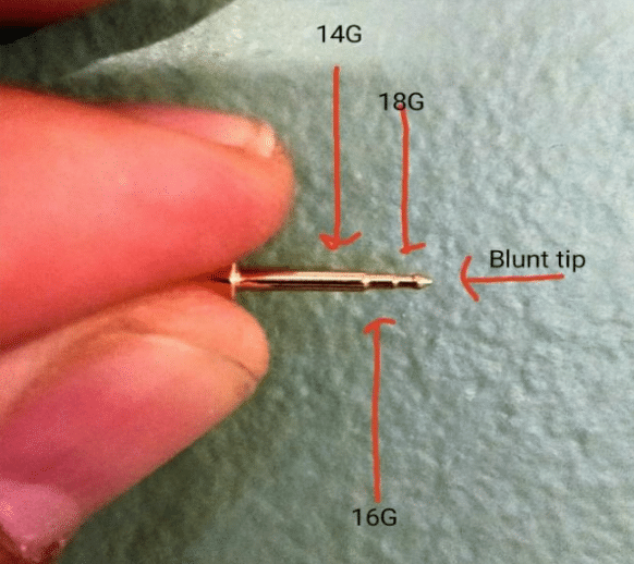 Claire's piercing shop gun gauge